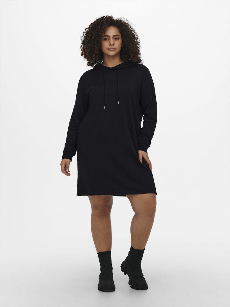 CARSIV L/S HOOD TUNIC SWEAT DRESS