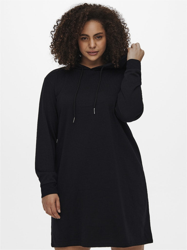 CARSIV L/S HOOD TUNIC SWEAT DRESS