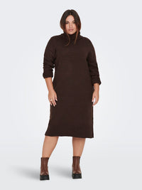 CARBRANDIE L/S ROLL NECK DRESS KNIT