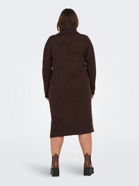 CARBRANDIE L/S ROLL NECK DRESS KNIT