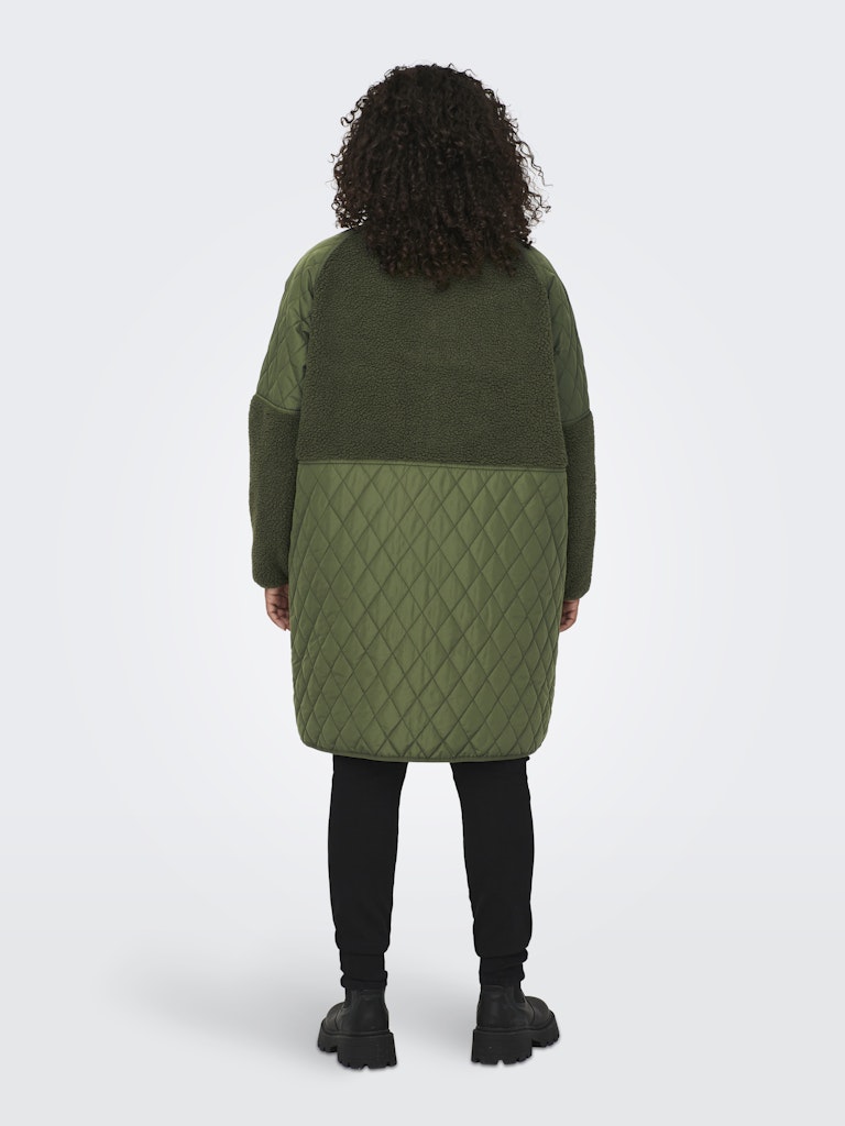 CAROHIO QUILT MIX FLEECE COAT