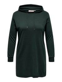 CARSIV L/S HOOD TUNIC SWEAT DRESS