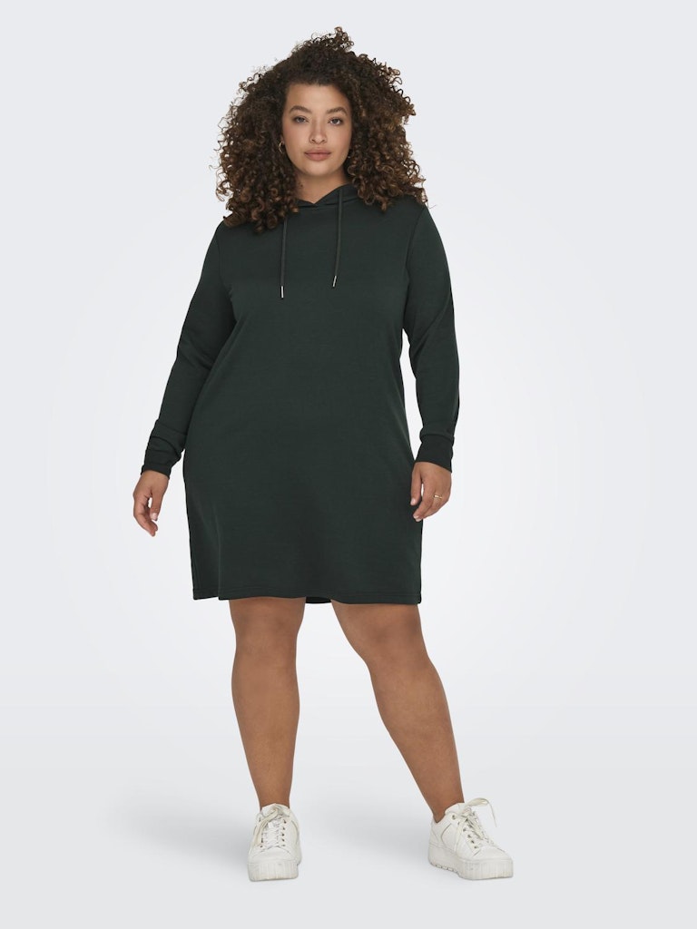 CARSIV L/S HOOD TUNIC SWEAT DRESS