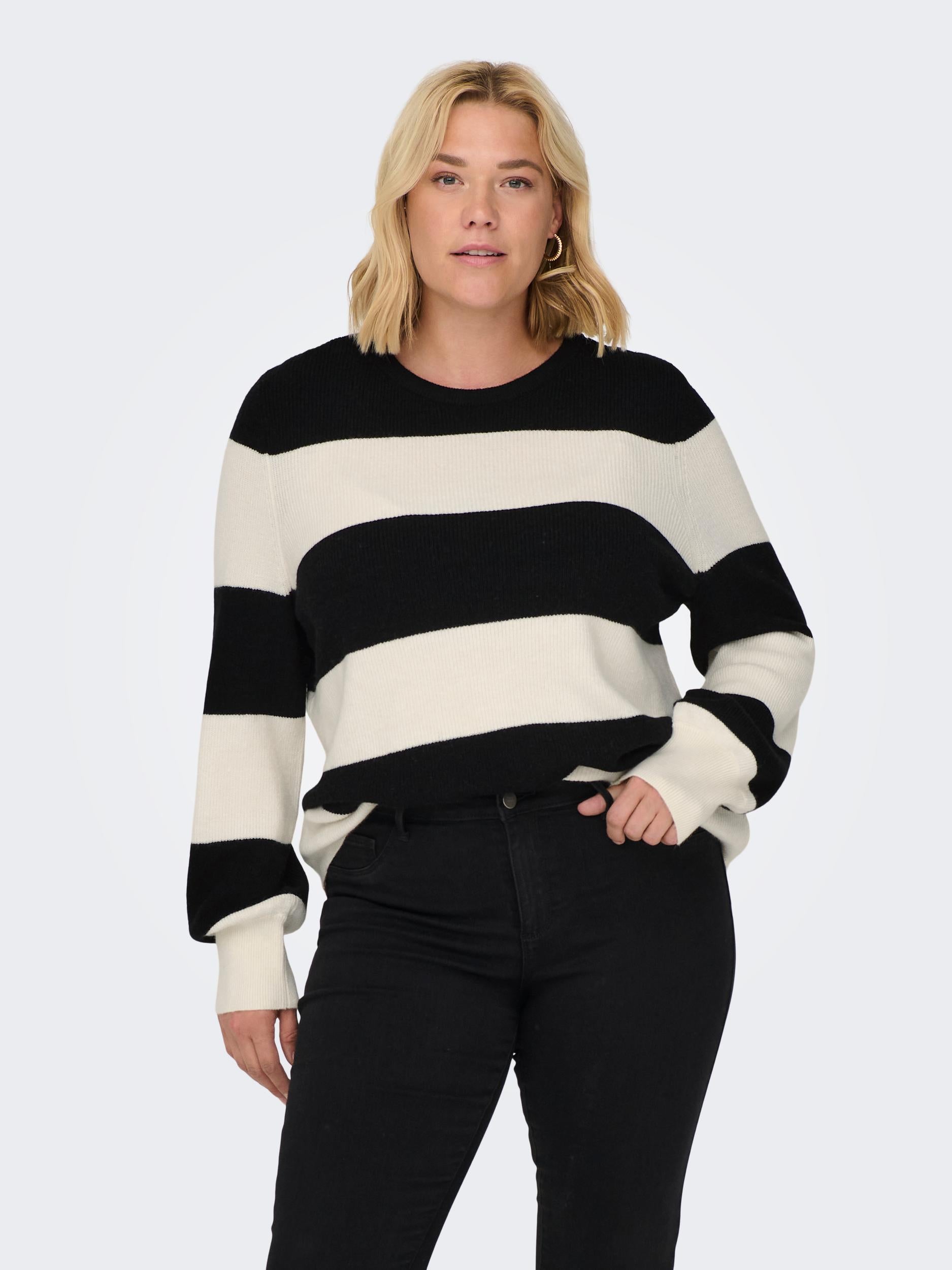 CARNEW DARIA L/S STRIPE PULLOVER KNT