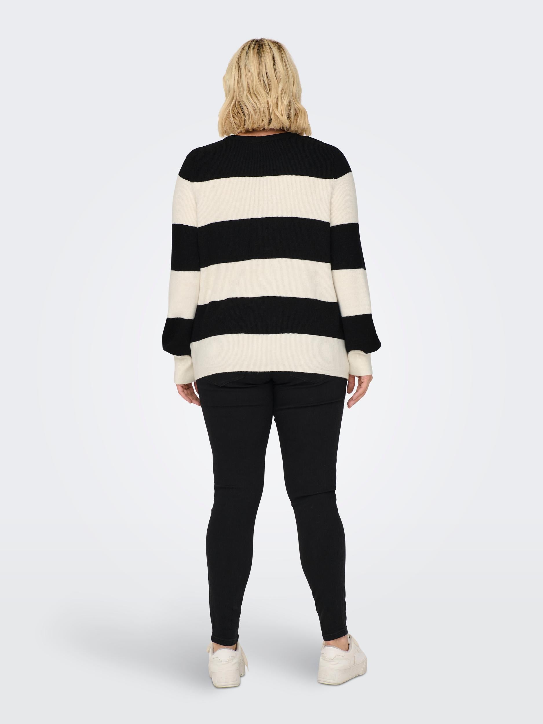 CARNEW DARIA L/S STRIPE PULLOVER KNT