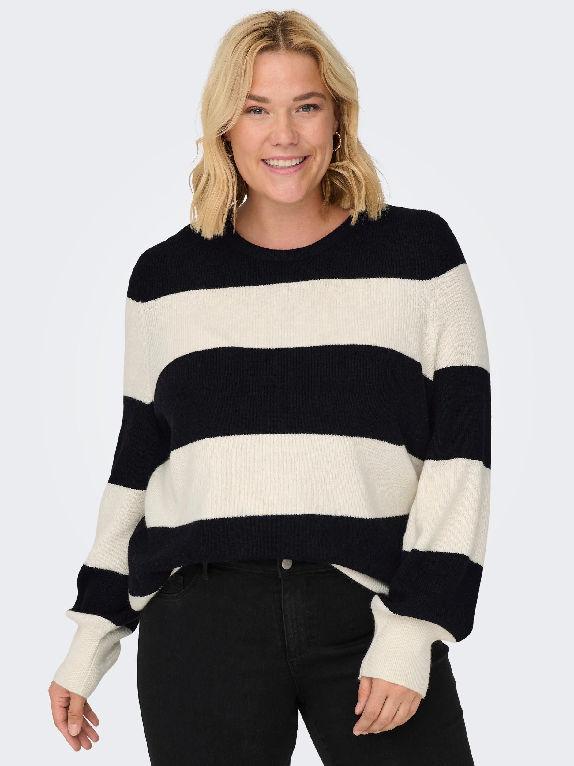 CARNEW DARIA L/S STRIPE PULLOVER KNT