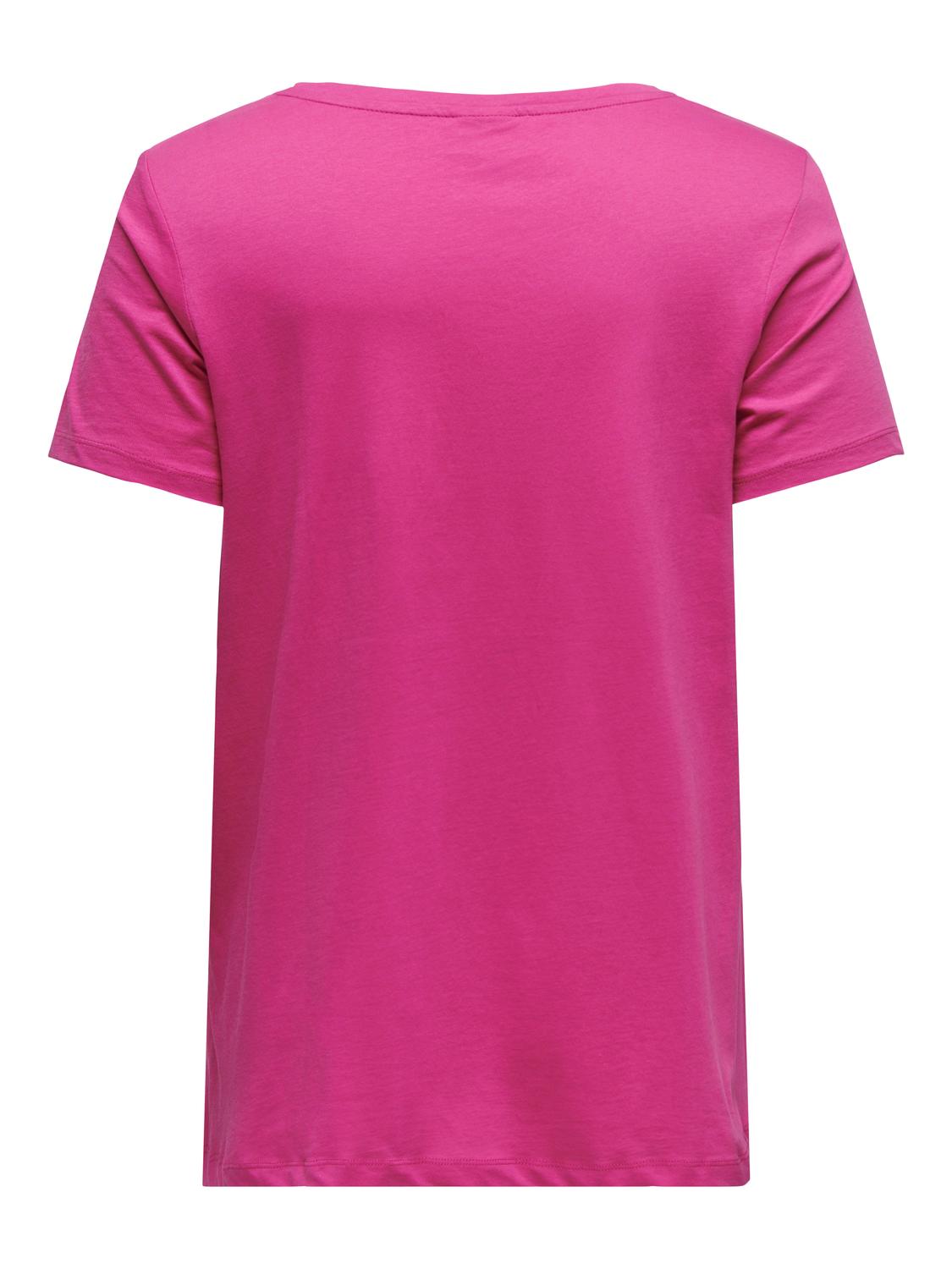 CARBONNIE - LIFE S/S V-NECK A-SHAPE TEE