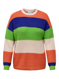 CARNIKKA LS STRIPE O-NECK KNT