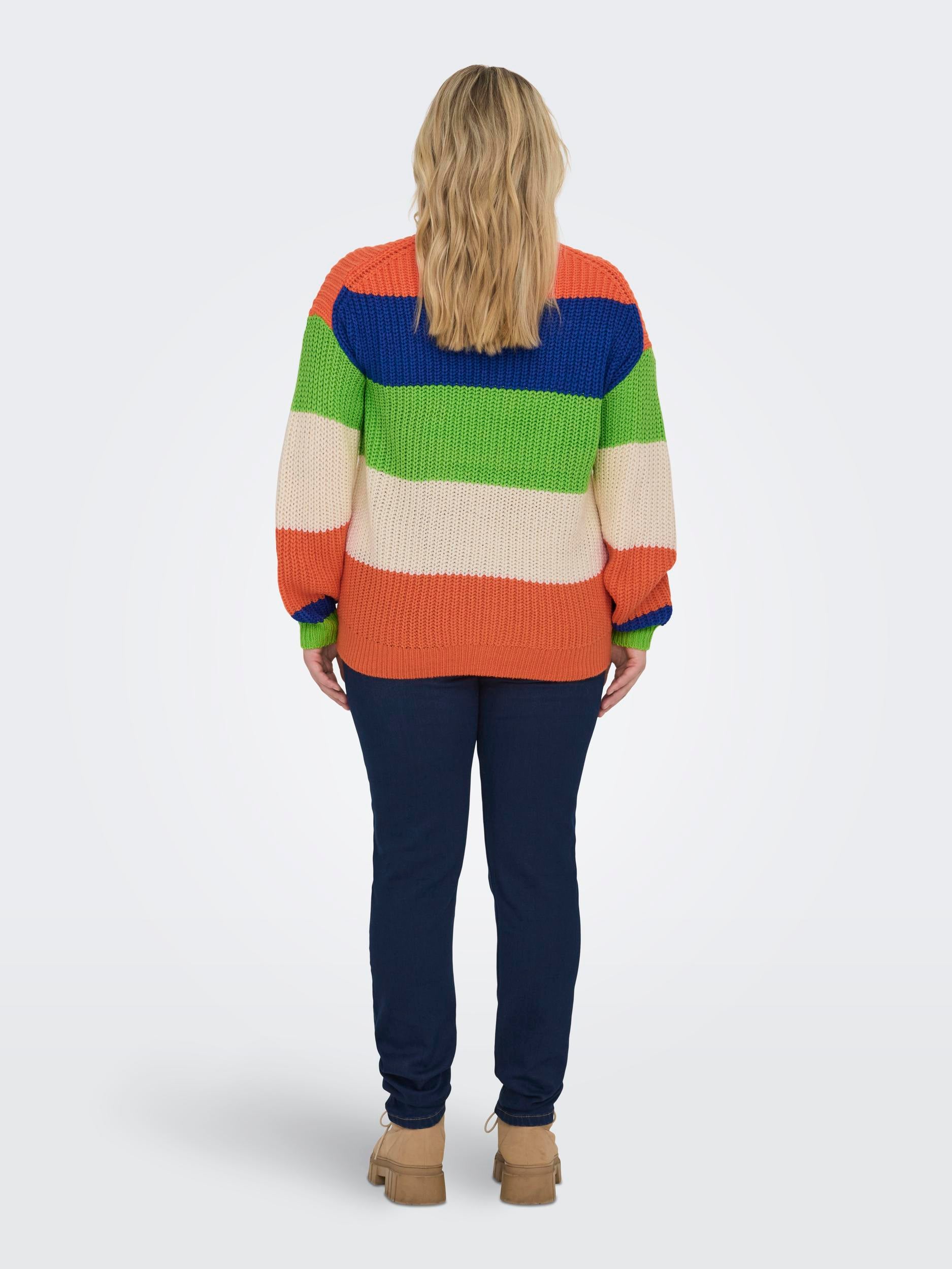 CARNIKKA LS STRIPE O-NECK KNT