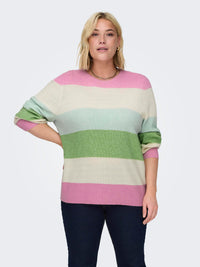 CARNEW DARIA L/S STRIPE PULLOVER KNT