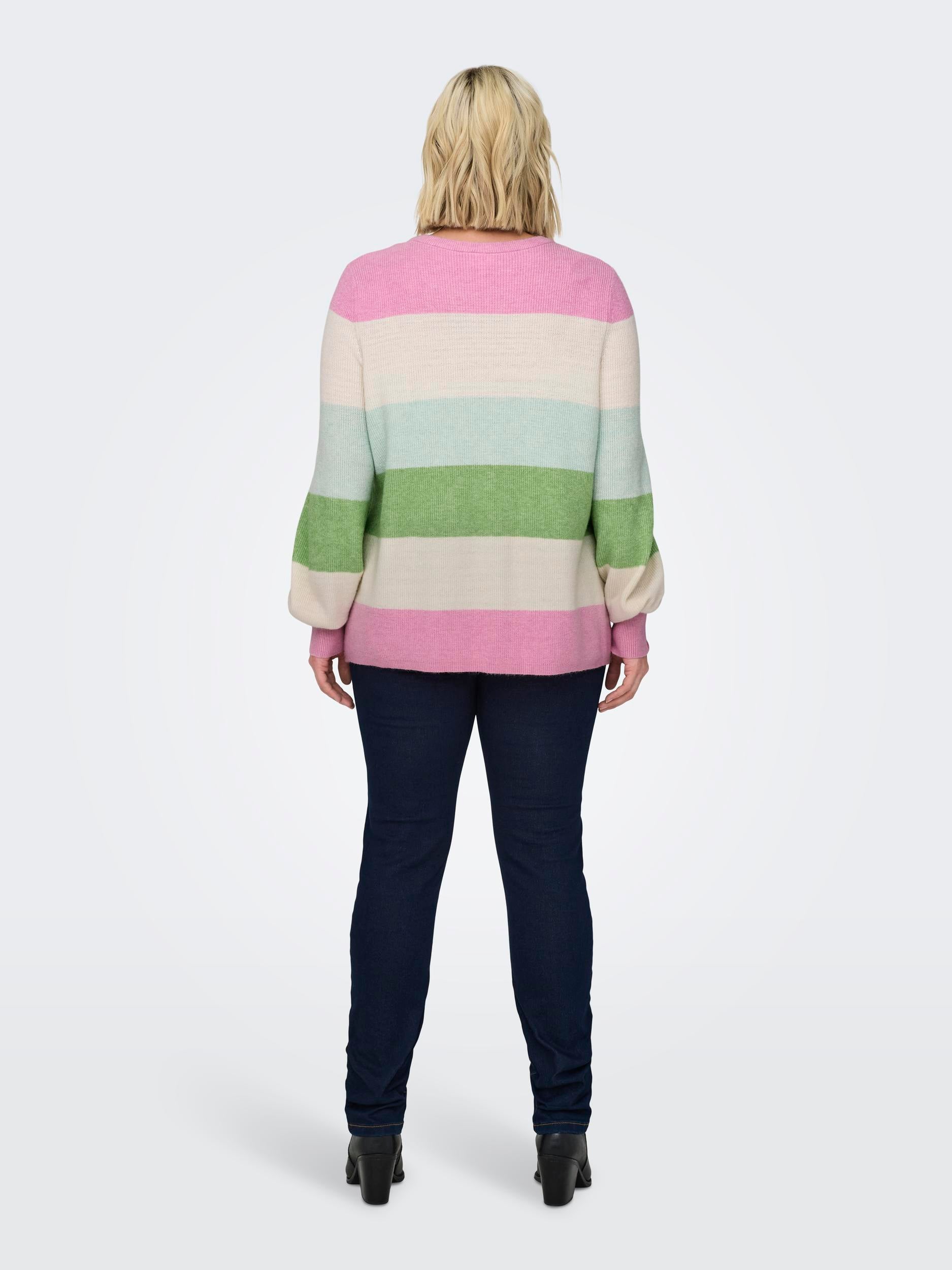 CARNEW DARIA L/S STRIPE PULLOVER KNT