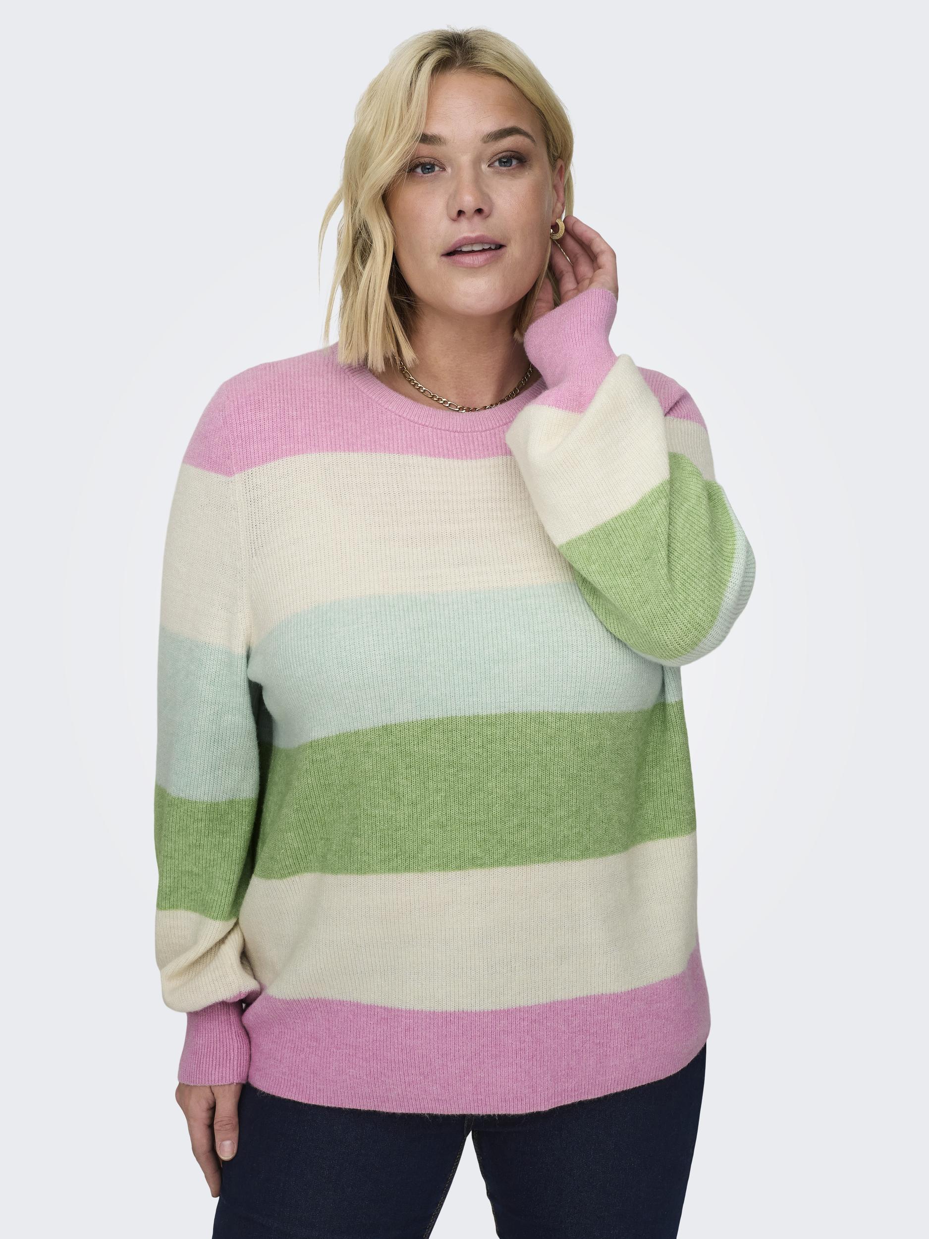 CARNEW DARIA L/S STRIPE PULLOVER KNT