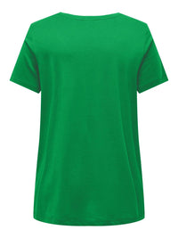 CARBONNIE - LIFE S/S V-NECK A-SHAPE TEE