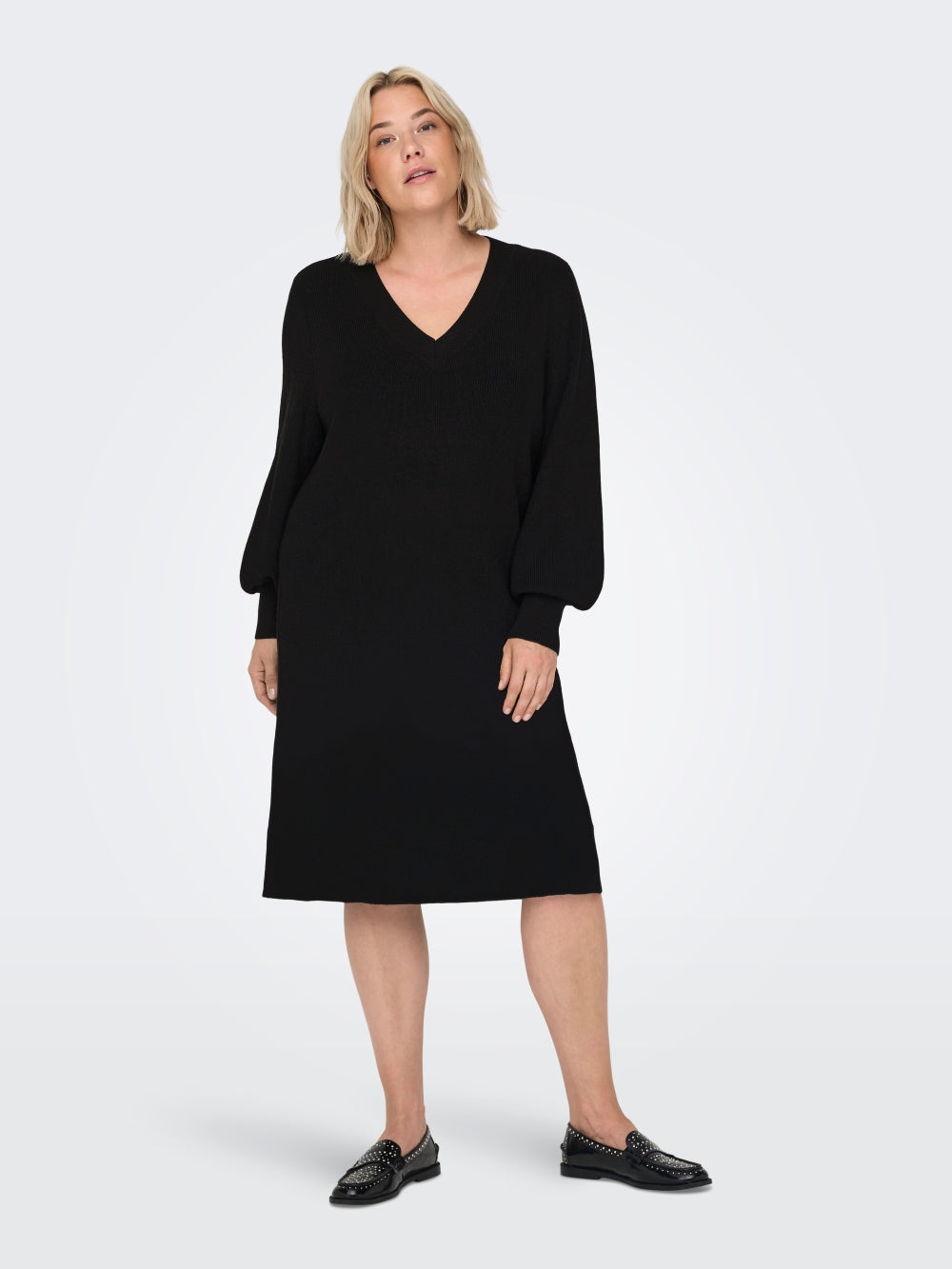 CARKATIA LS V-NECK DRESS KNIT NOOS