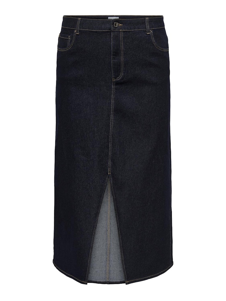 CARVERA MAXI SLIT SKIRT DENIM