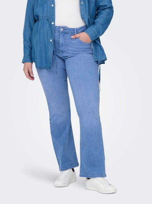 CARWILLY - FLARED DENIM JEANS - længde 34