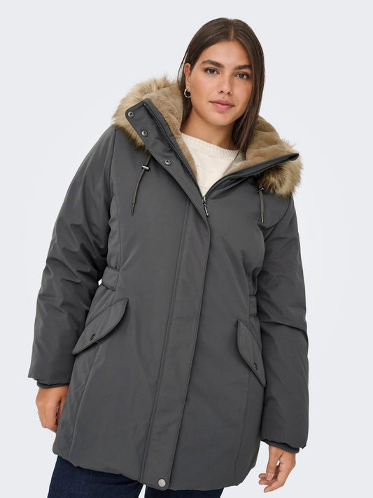 CARNEWPRISKA - Parka Jakke med Pels