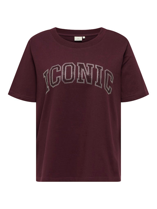 CarArriri - T-shirt med Pailletter / Rhinsten