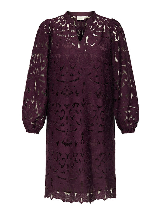 CARGELINA - Langærmet Blondekjole