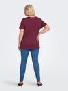 CARLYDIA LIFE SS V-NECK REG TEE
