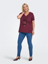 CARLYDIA LIFE SS V-NECK REG TEE