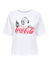 CarCoca Cola - Hvid Jule T-Shirt