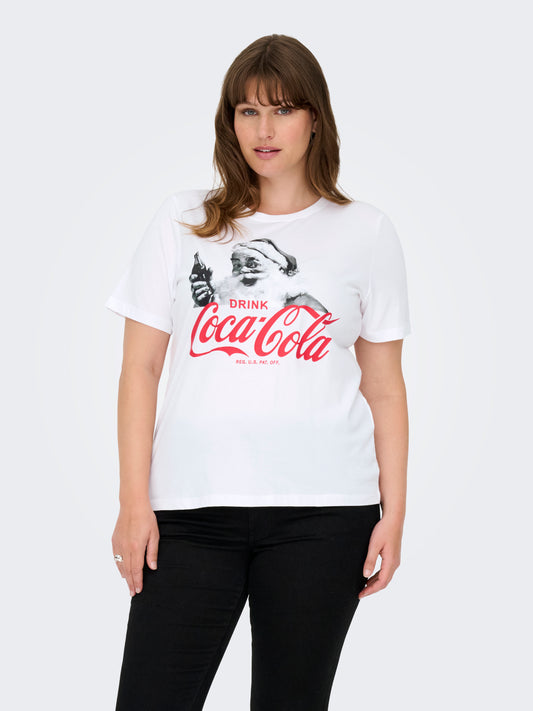 CarCoca Cola - Hvid Jule T-Shirt
