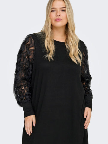 CarAmira - Sweatkjole med feminine Ærmer