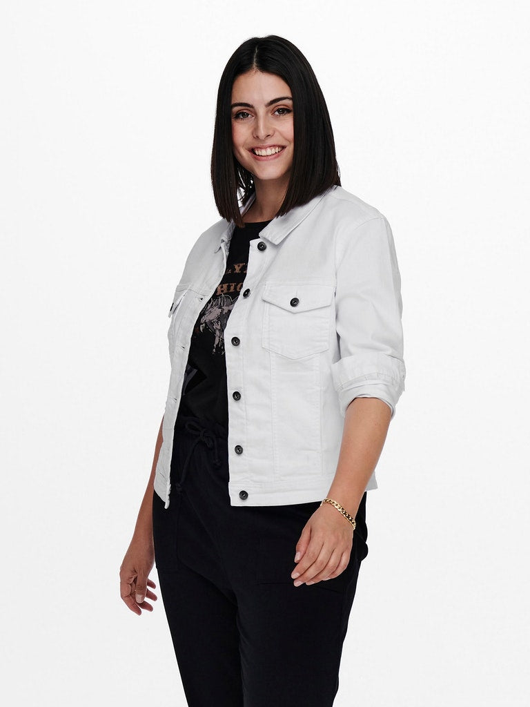 CARWESPA LS JACKET WHITE DNM - Noos