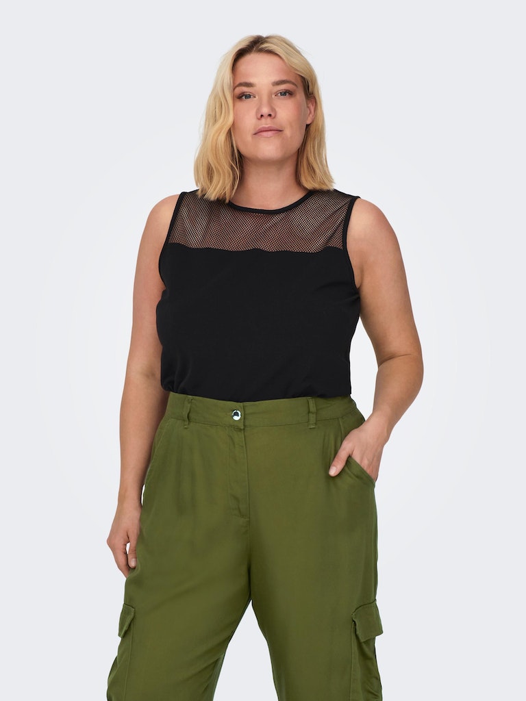 CARFRIDA S/L NET TANK TOP