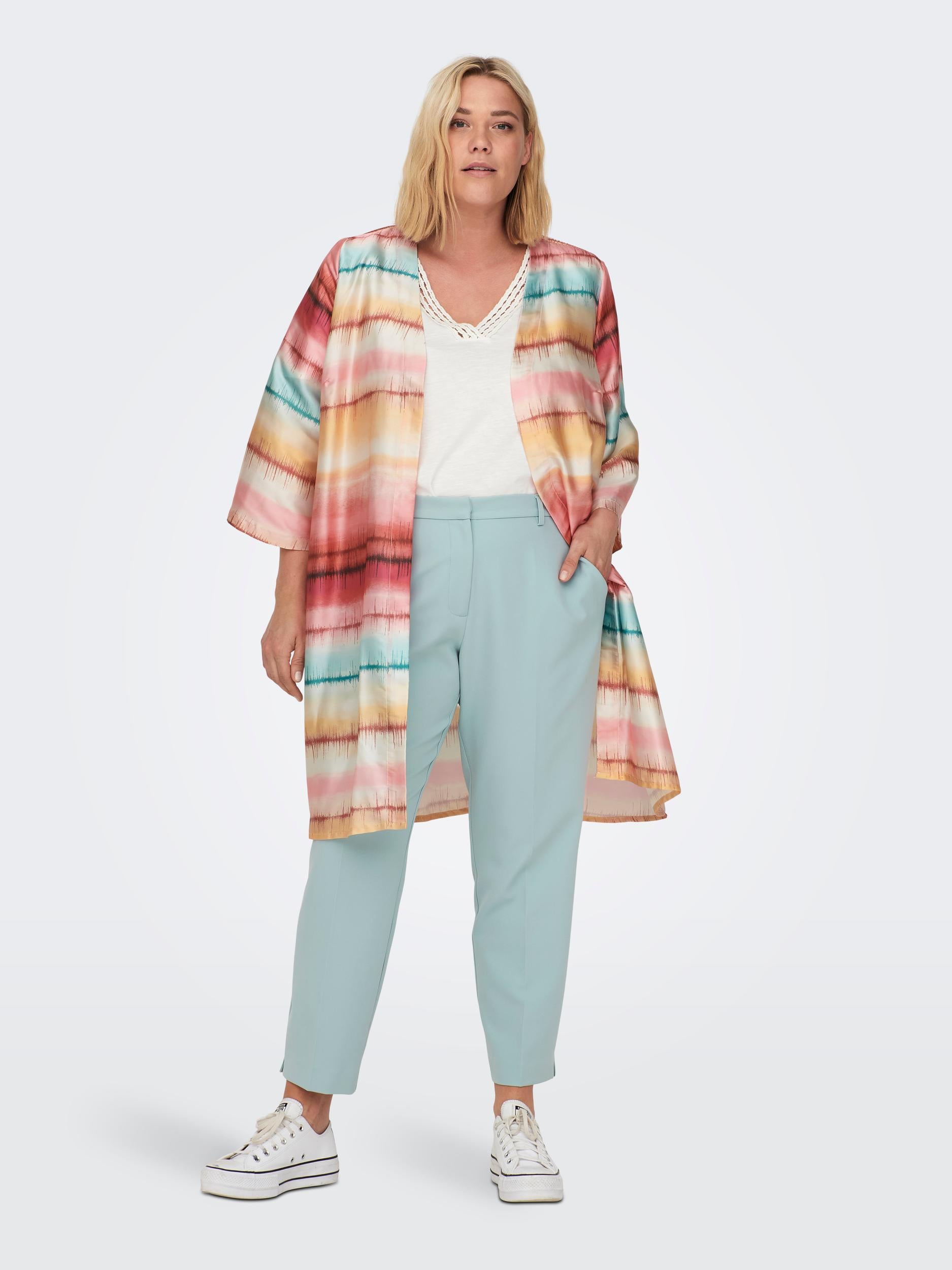 CARTANNY 3/4 KIMONO AOP