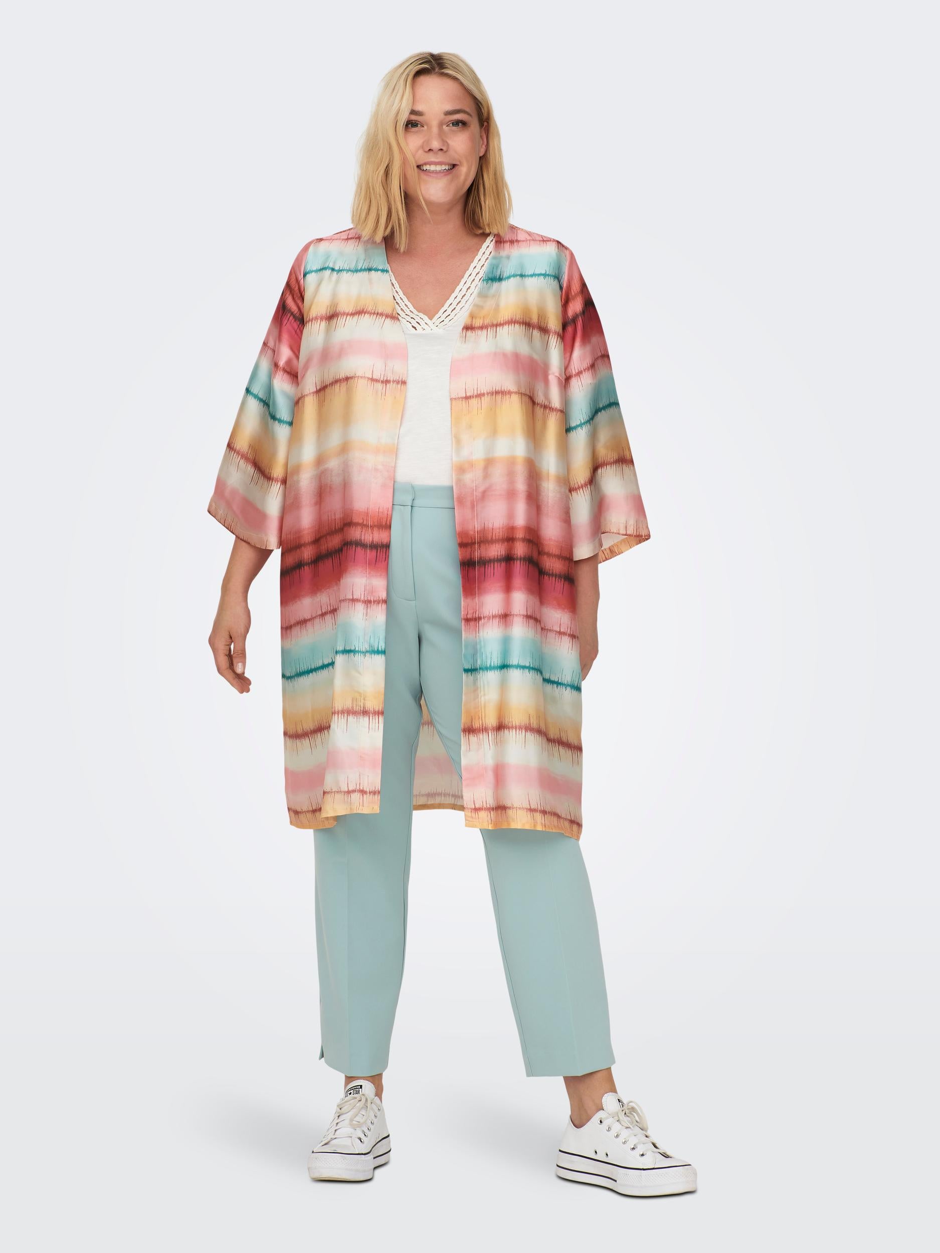 CARTANNY 3/4 KIMONO AOP