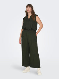 CARLESLIE LIFE CROP WIDE PANT WVN