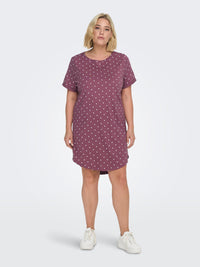 CARMAY S/S DRESS AOP JRS