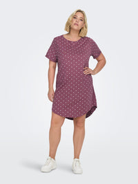 CARMAY S/S DRESS AOP JRS