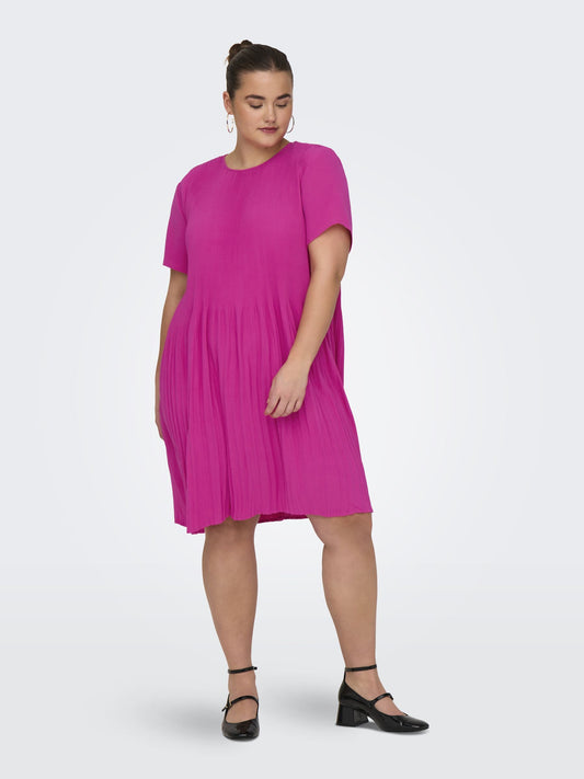 CARBADOTTE SS PLISSE DRESS