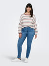 CarGenna - Strikbluse med Hulmønster