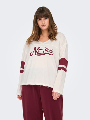 CAREMERY - V-hals Sweatshirt