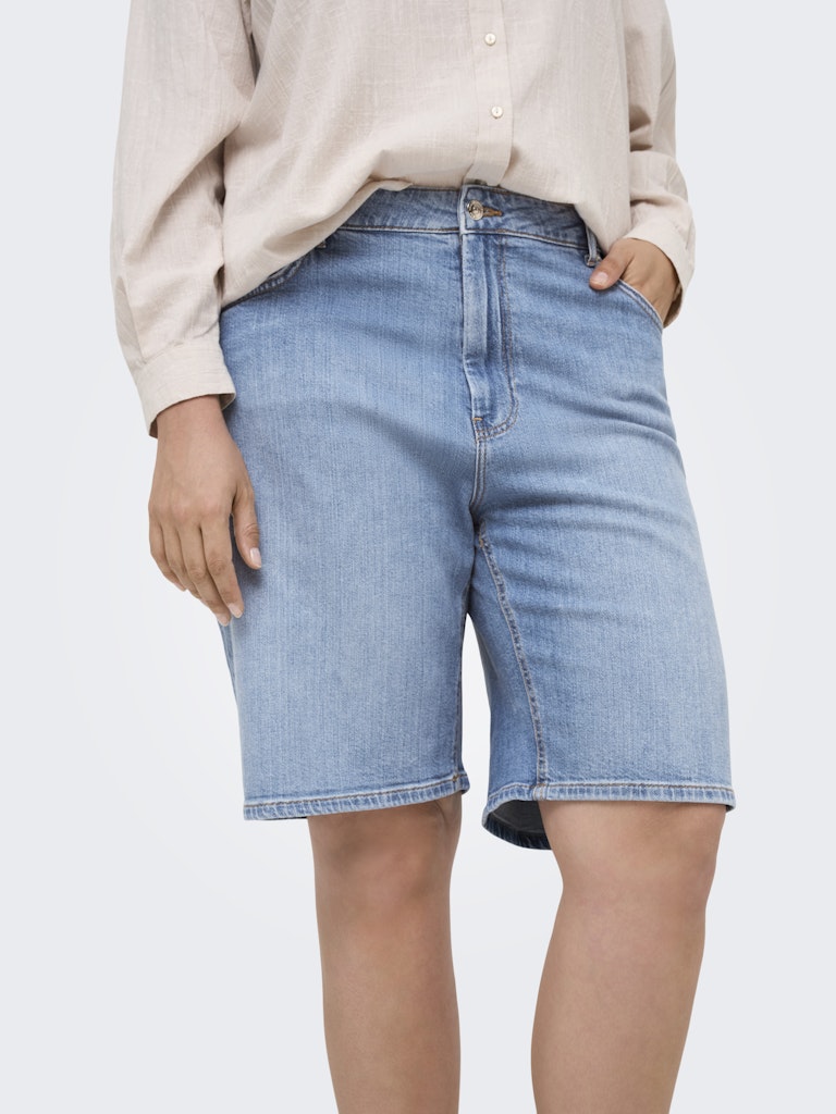 Plus size denim shorts