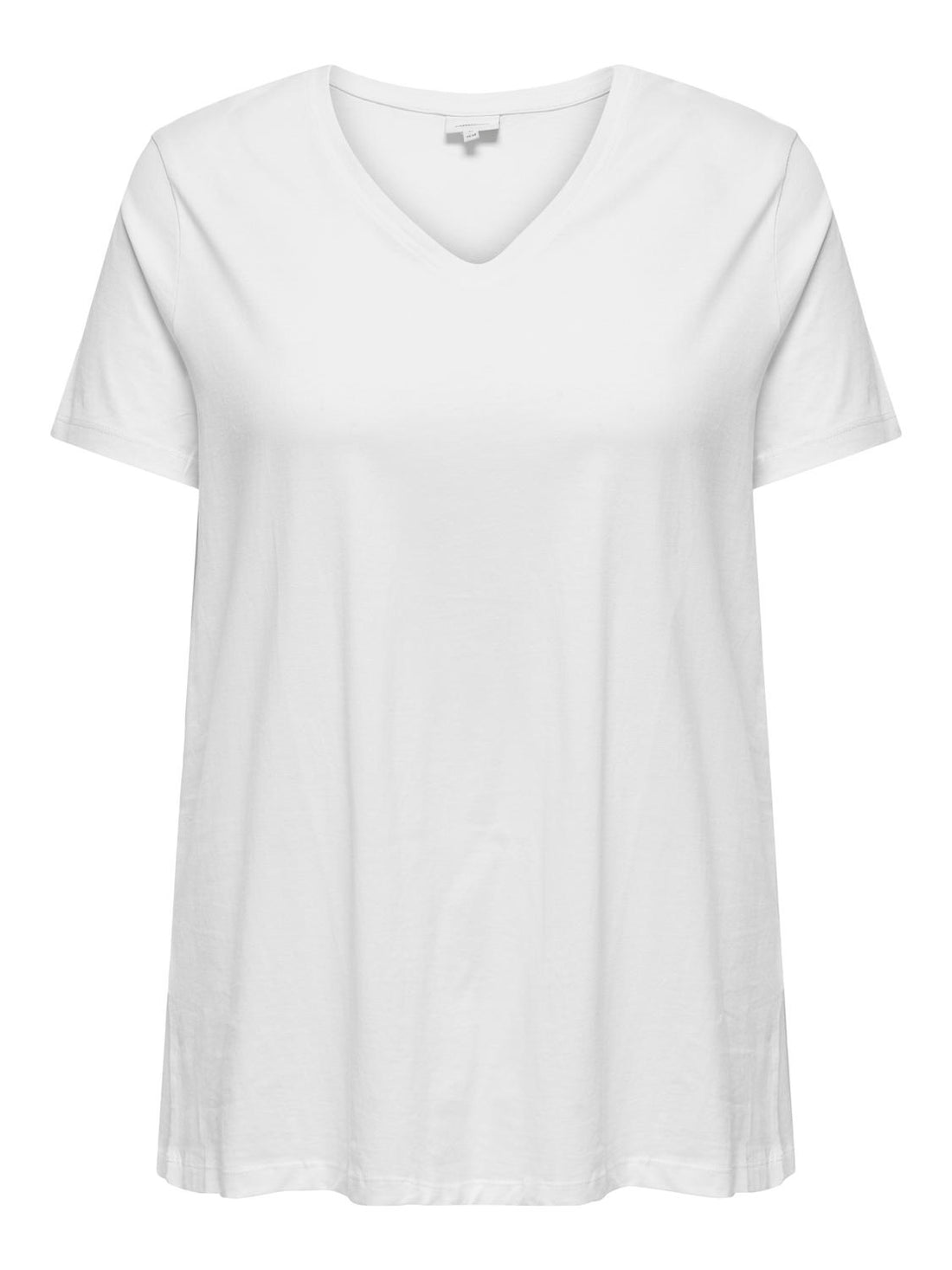 CARBONNIE LIFE S/S V-NECK WHITE - A-SHAPE