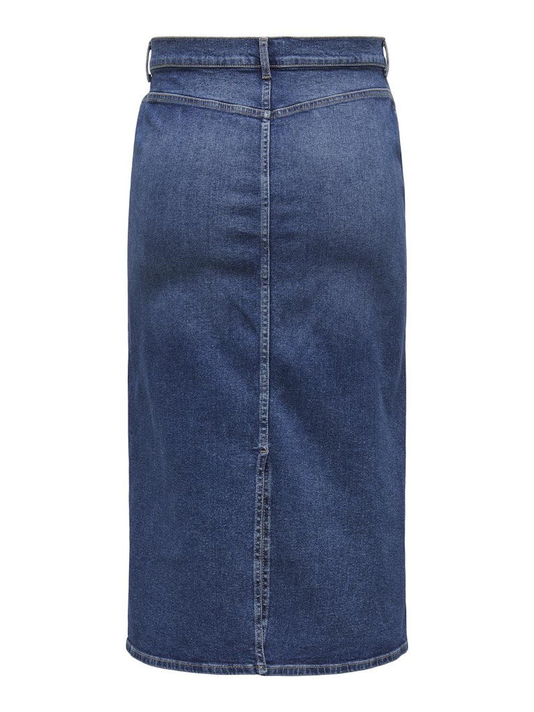 CARANN LONG SLIT SKIRT DENIM