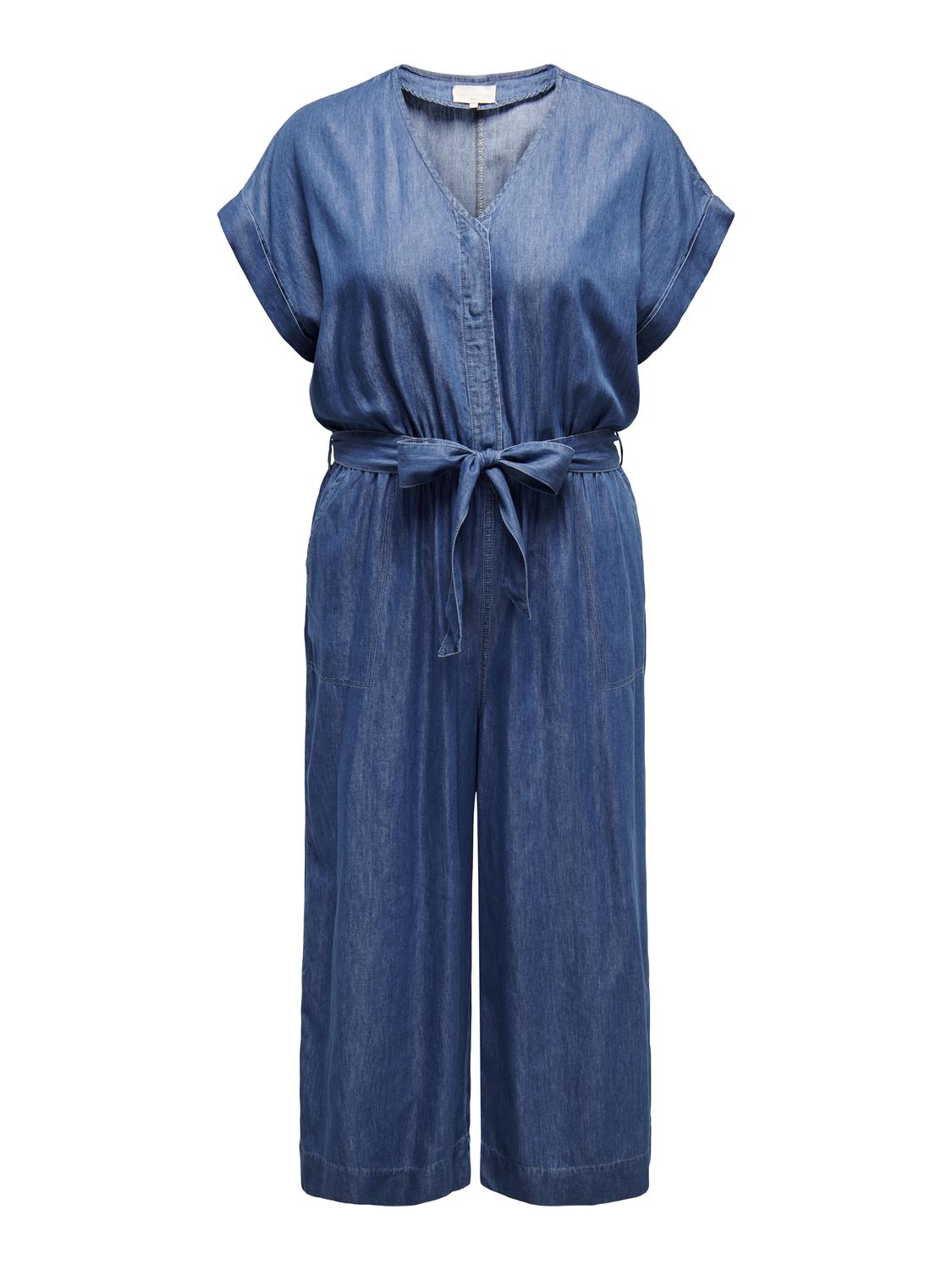 CARYUKA BEA S/S BELT CULOTTE JUMPSUIT