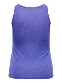 CARMERMAID S/L GLITTER TANK TOP JRS