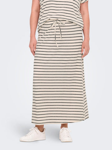 CARJANA - Stribet Sweat Nederdel