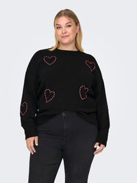 CARDAISY LS O-NECK BLING KNIT