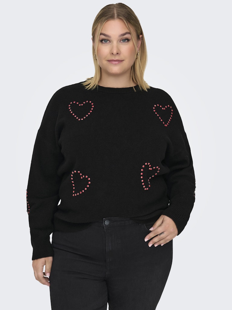 CARDAISY LS O-NECK BLING KNIT