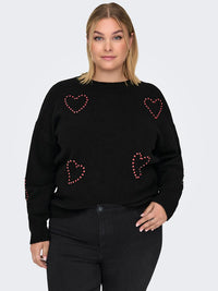 CARDAISY LS O-NECK BLING KNIT