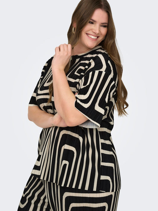 CARRAVENNA - Plissè Bluse - Noos