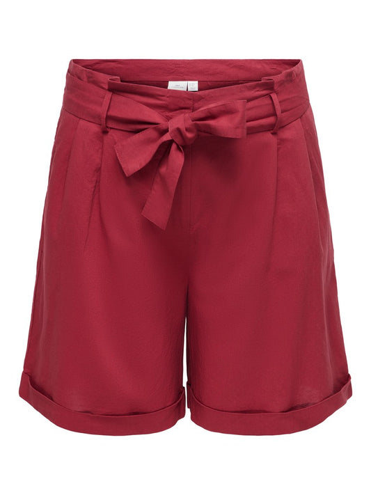 Carisola Shorts med høj talje og bælte
