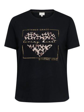 CarNiko - T-Shirt Med Print - Sort